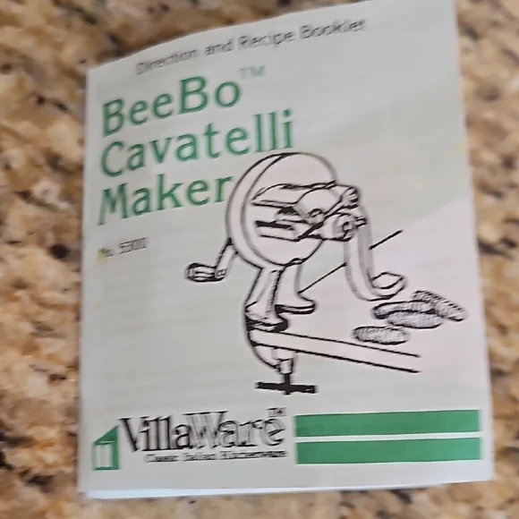Vintage  VillaWare Cavatelli Maker Dumplings Gnocchi Beebo 5300 original box - Picture 11 of 16